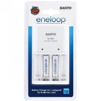 Sanyo Eneloop akkumulátortöltő+2db 750mAh AAA akkumulátor (M...